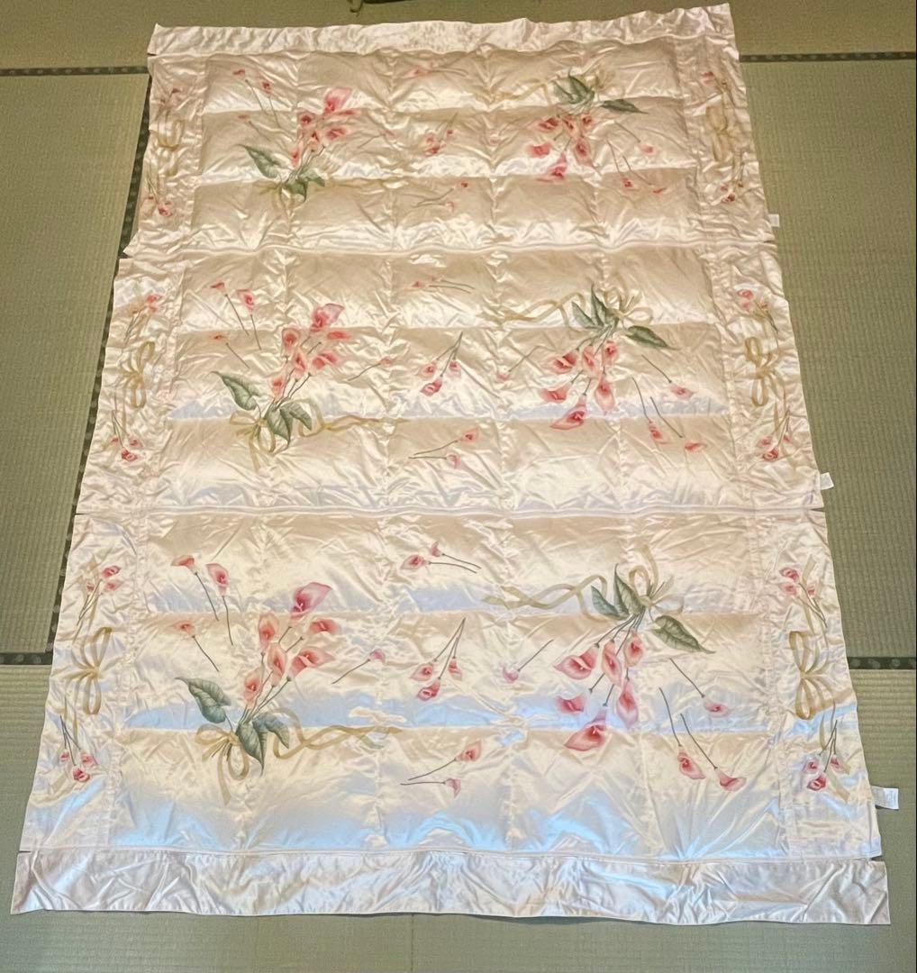 ダウン90% 丸八真綿　薄掛羽毛布団　3分割タイプ