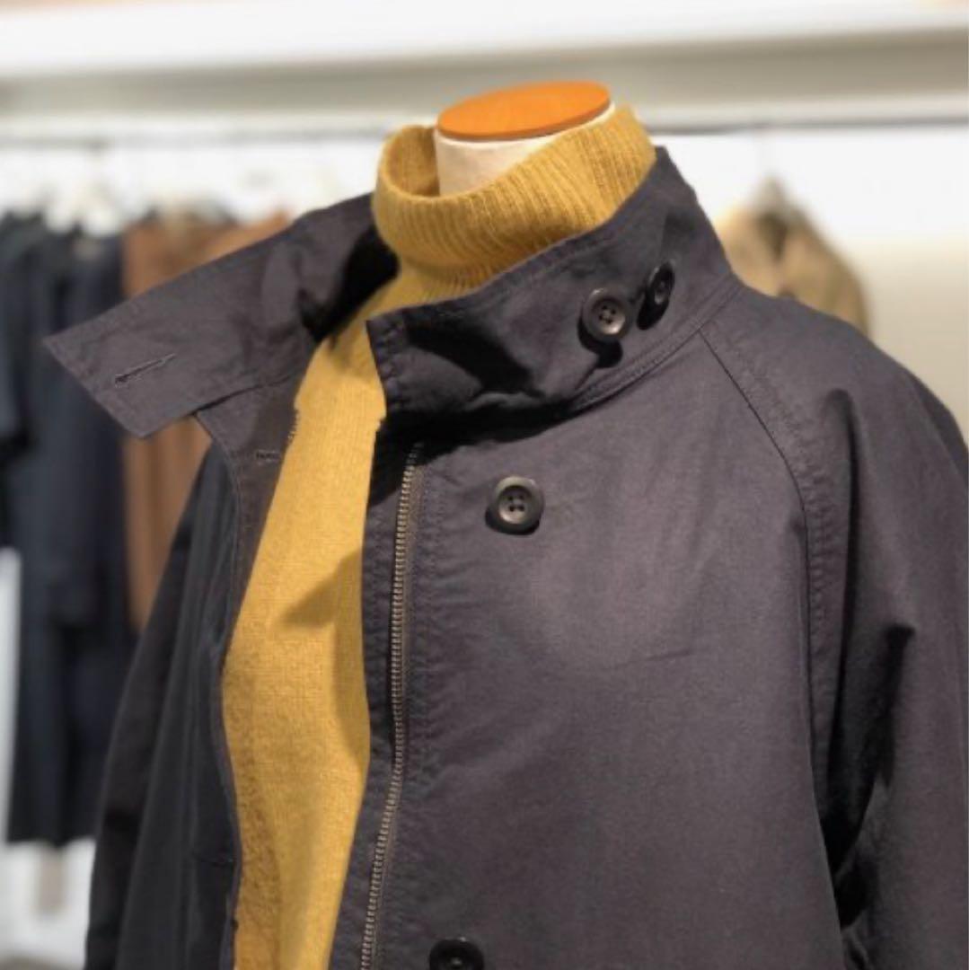 MHL.UNEVEN COTTON CANVAS ステンカラーコート