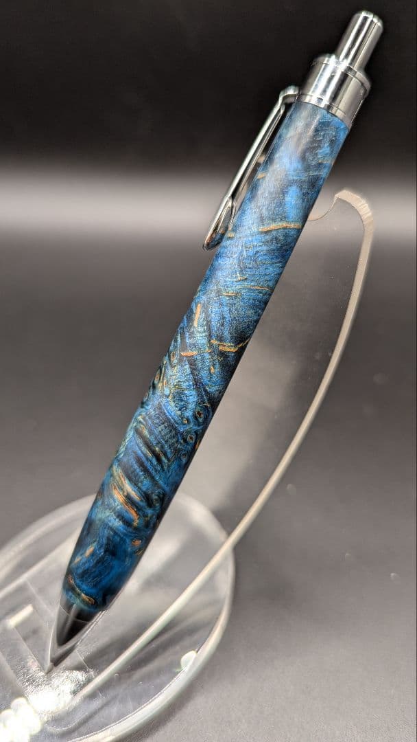 405ペン工房翌檜　スタビライズドウッドバーチバール　木軸シャーペン　ボールペン