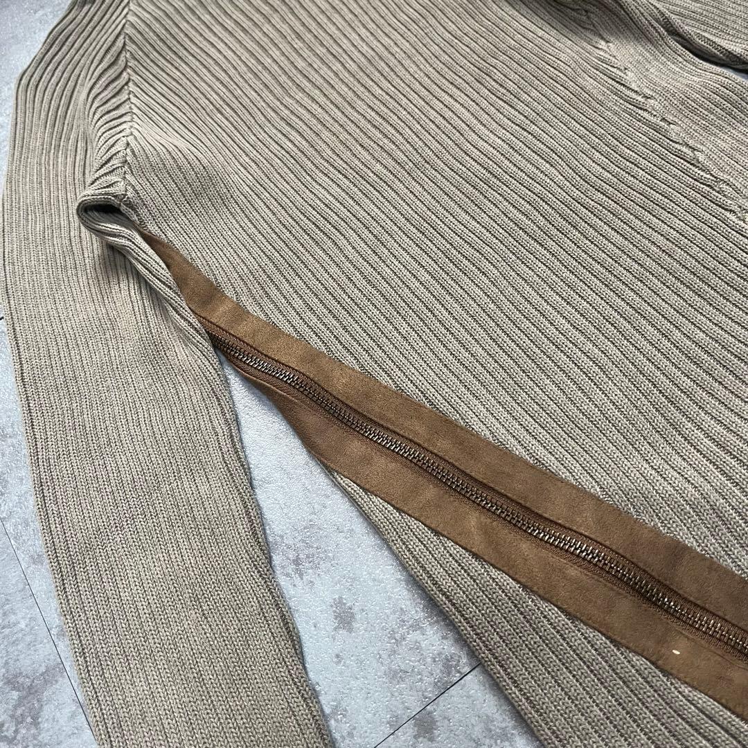 トップス MORGAN HOMME gimmick ds zip up knit