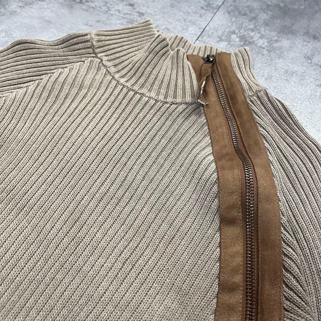 トップス MORGAN HOMME gimmick ds zip up knit