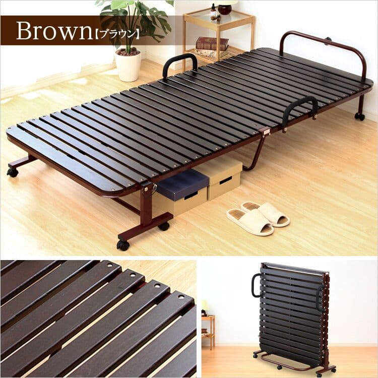 (送料無料)通気性抜群！折りたたみ式すのこベッド【-Aile-エール】