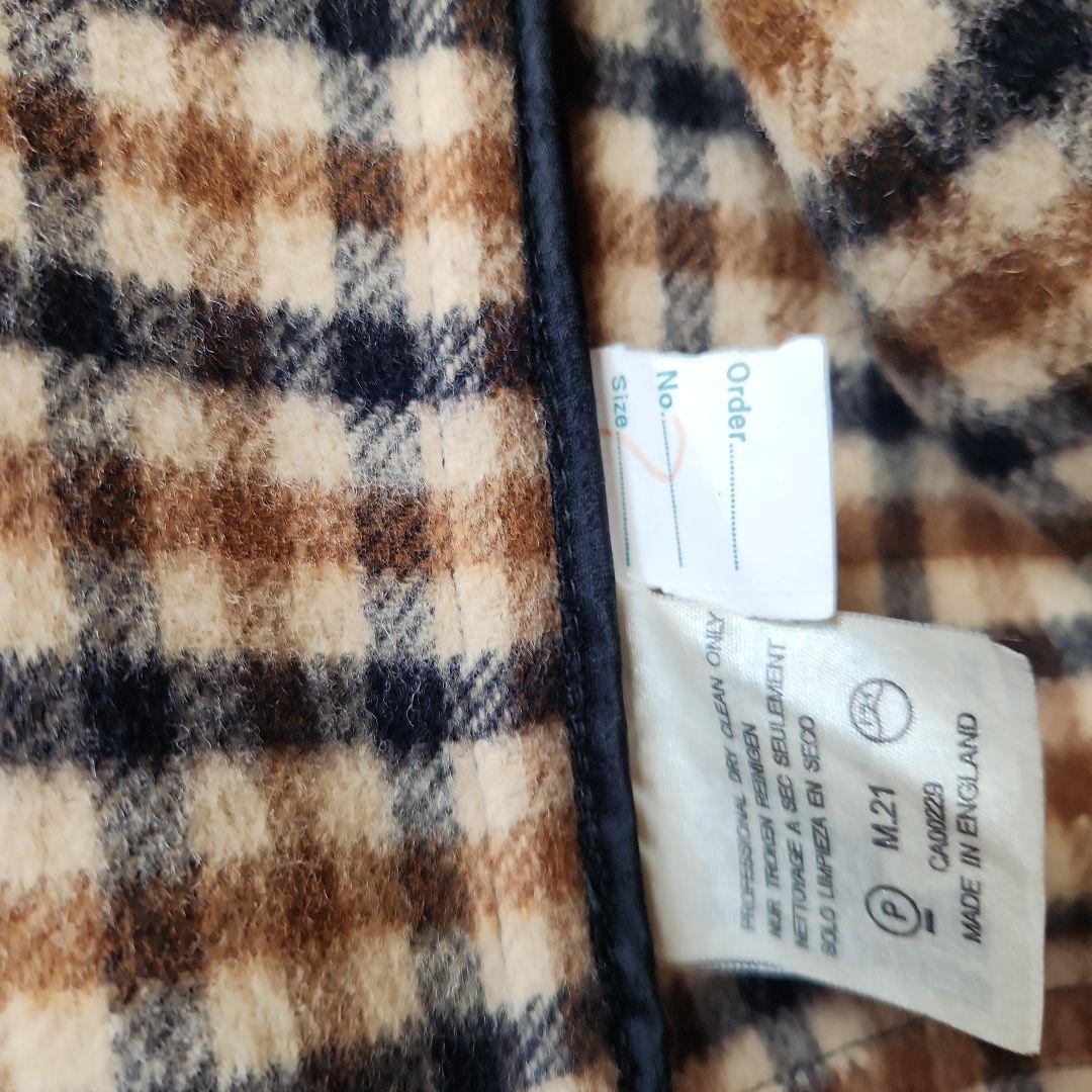 Aquascutum　アクアスキュータム ロング丈フード付　ダッフルコート