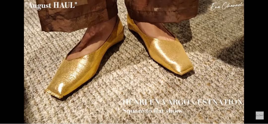 エストネーションスクエアトゥフラットシューズCLANE