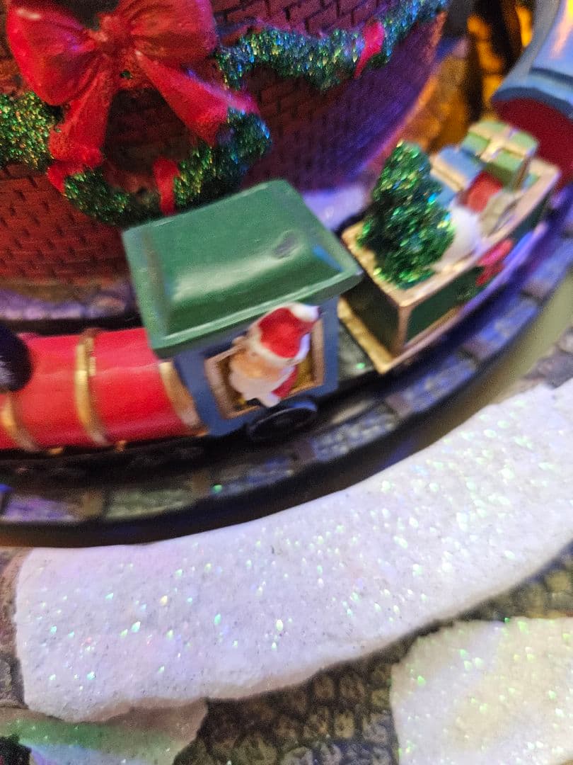 希少　クリスマス　ジオラマ　オブジェ　イルミネーション　クリスマスソング