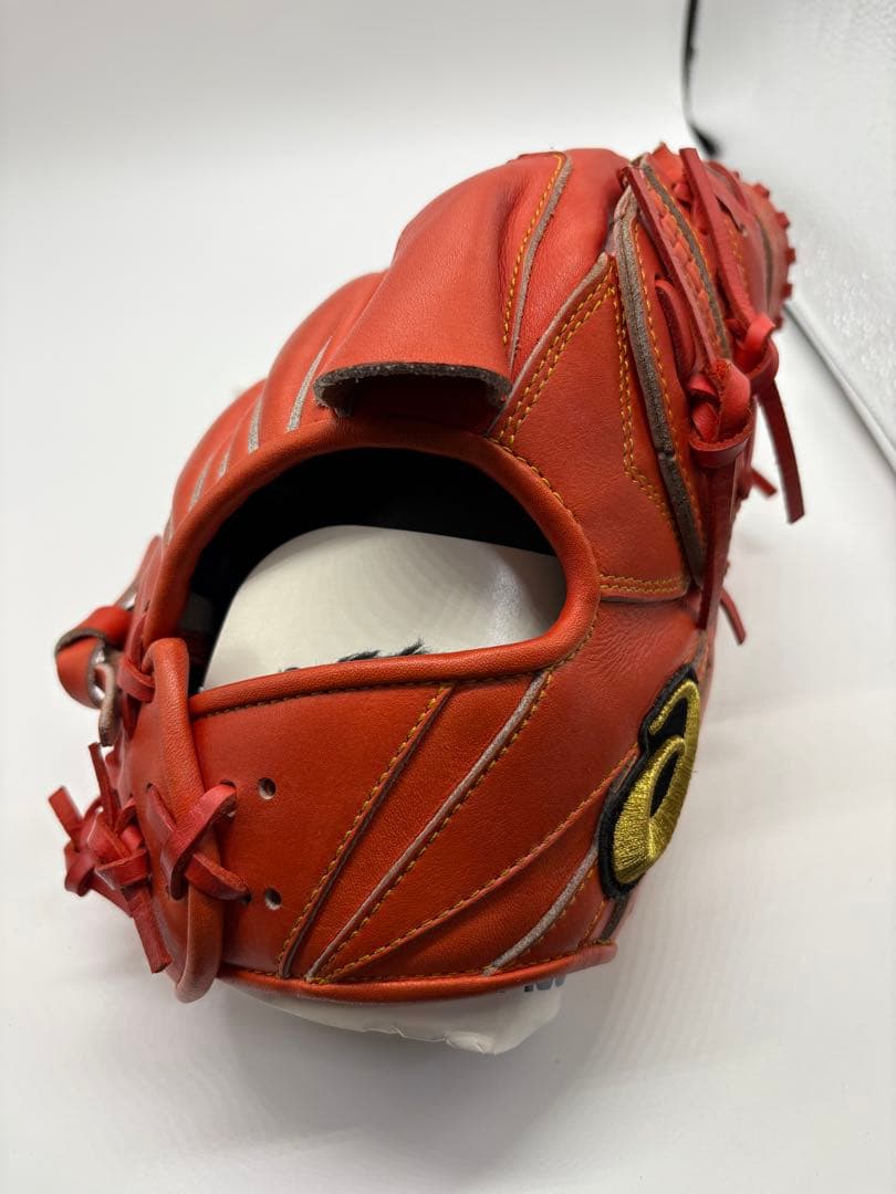 【新品】asics オレンジ 軟式グローブ BGRS13　ソフトボール