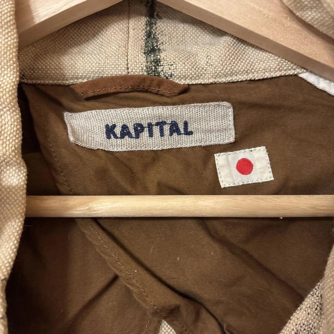 希少　kapital ダッフルコート　ステンシルプリント