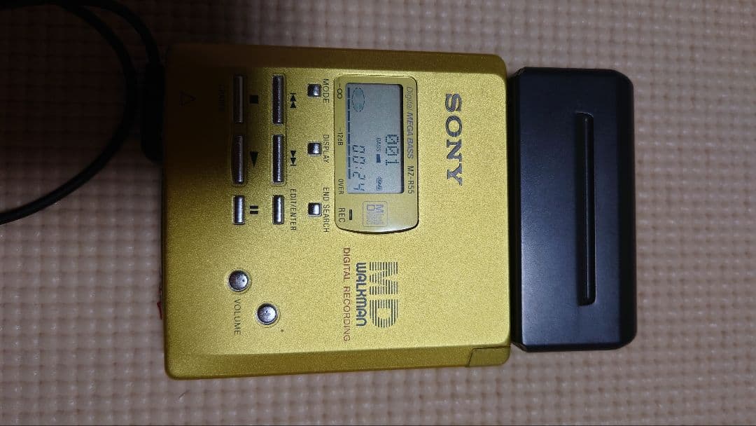 SONY ソニー MZ-R55 MDウォークマン 中古ディスク20枚付き