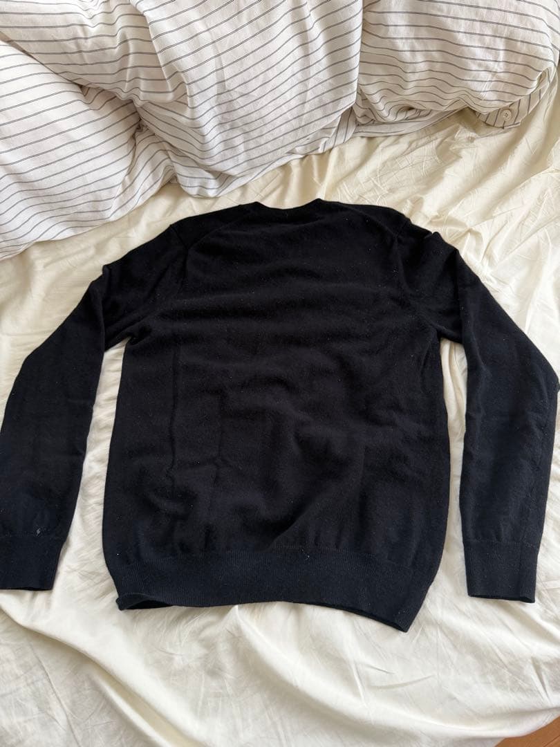 コムデギャルソン comme des garcons ブラック Vネックセーター