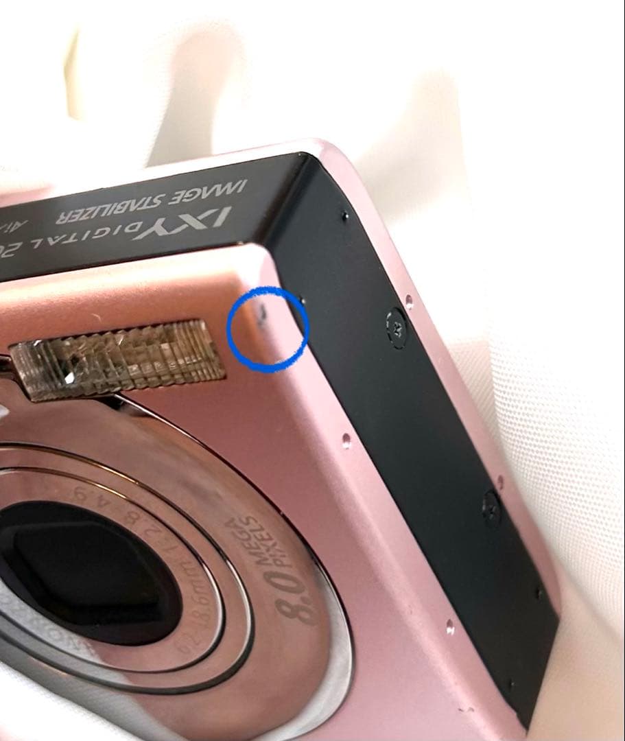 キャノンCanon IXY DIGITAL 20 IS （ピンク）動作品