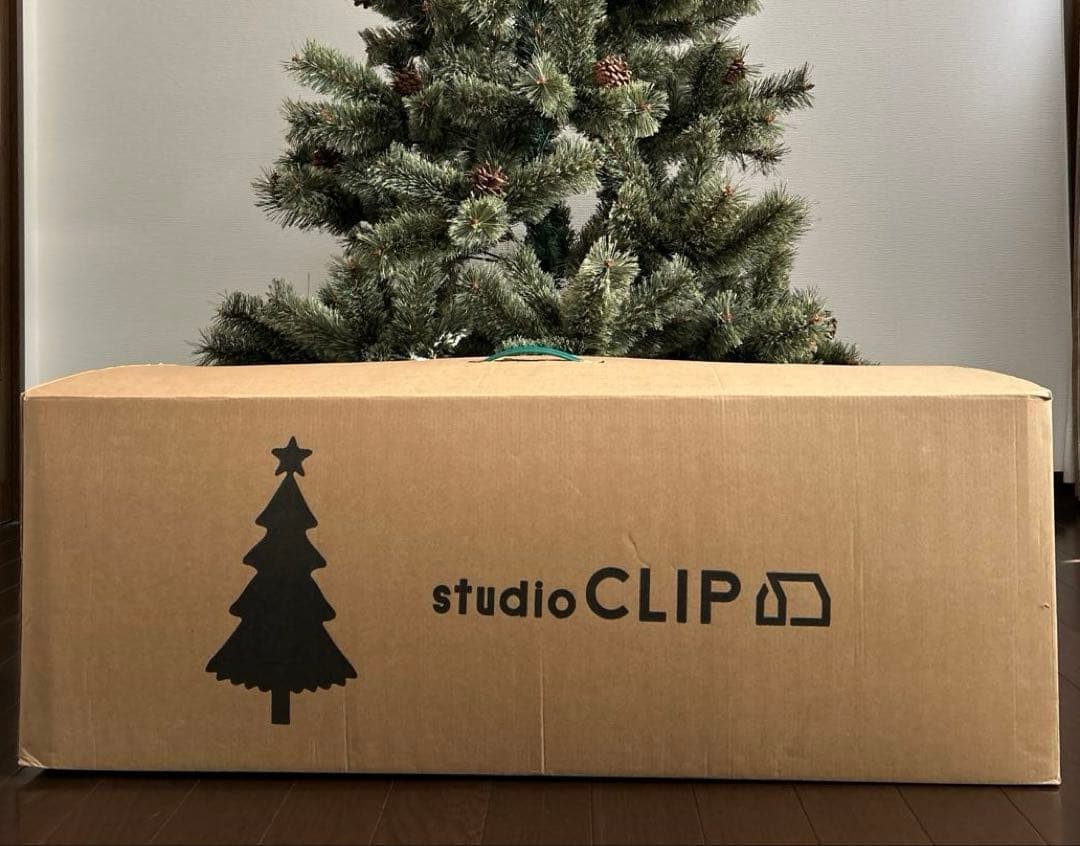 studio CLIP 松ぼっくり付きクリスマスツリー 約150cm