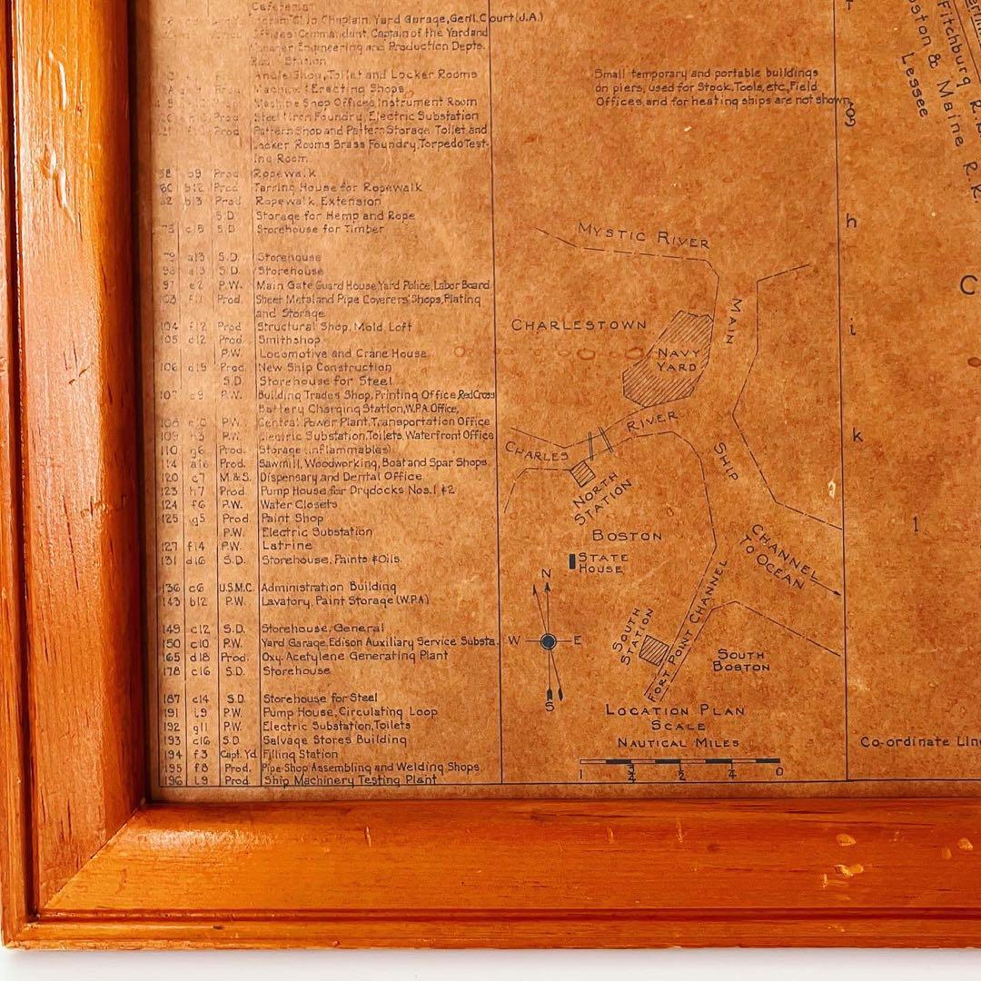 アメリカンビンテージ雑貨　古地図　USNAVY ブロカント　古道具　アンティーク