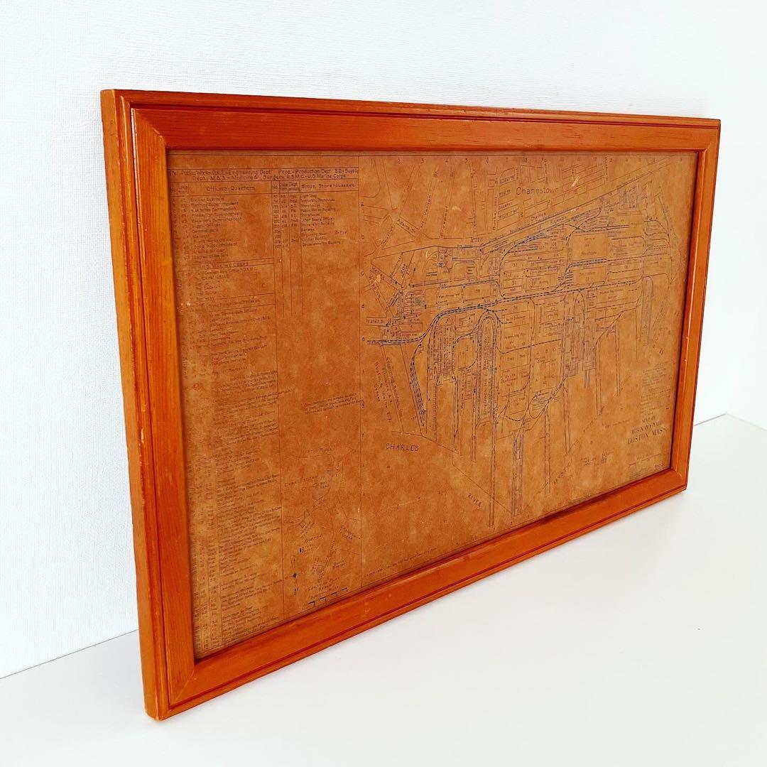 アメリカンビンテージ雑貨　古地図　USNAVY ブロカント　古道具　アンティーク