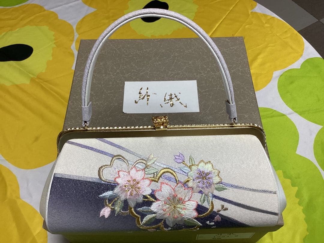 和装用バッグと黒色草履セット