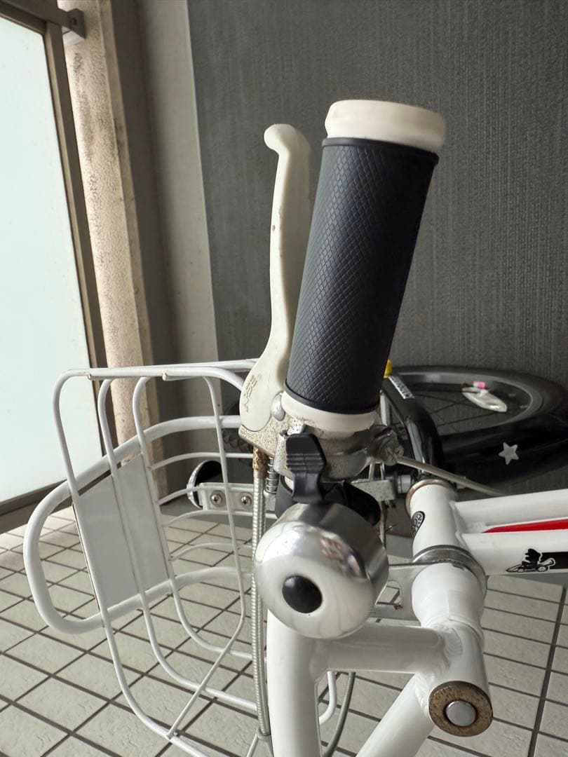 【引き取り限定】幼児用自転車 マリオ 18インチ 補助輪付き スタンドなし