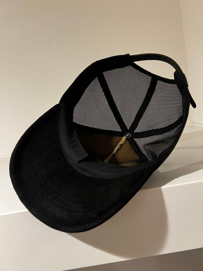 BACKLASH x ROLLコラボ刺繍ロゴ ベースボールメッシュキャップ 黒