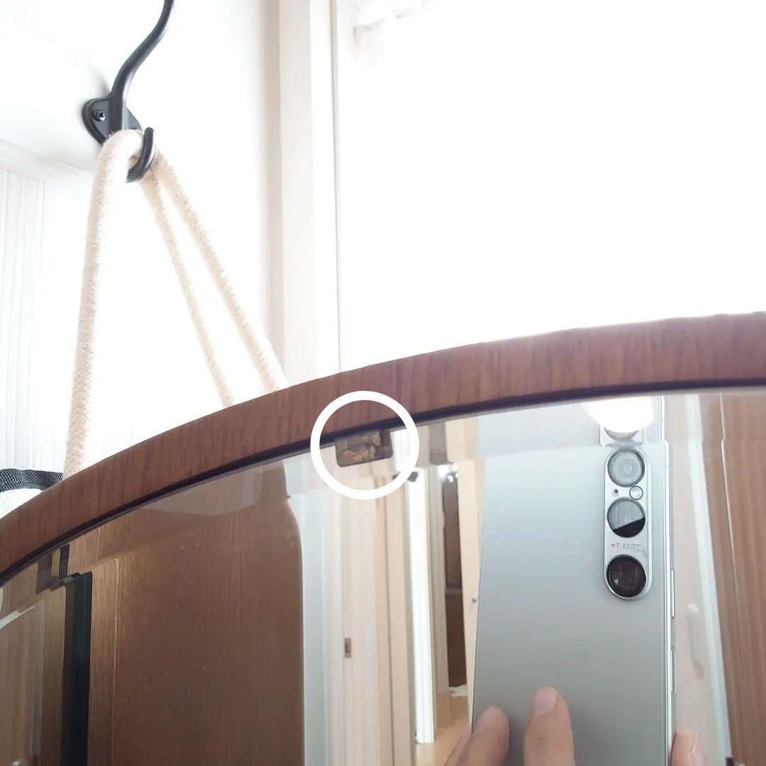 【送料込み】　天然木ドレッサー　鏡台　三面鏡　アンティーク　大塚化学　化粧台