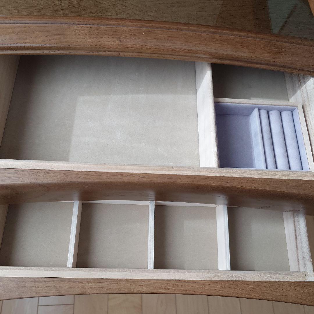 【送料込み】　天然木ドレッサー　鏡台　三面鏡　アンティーク　大塚化学　化粧台