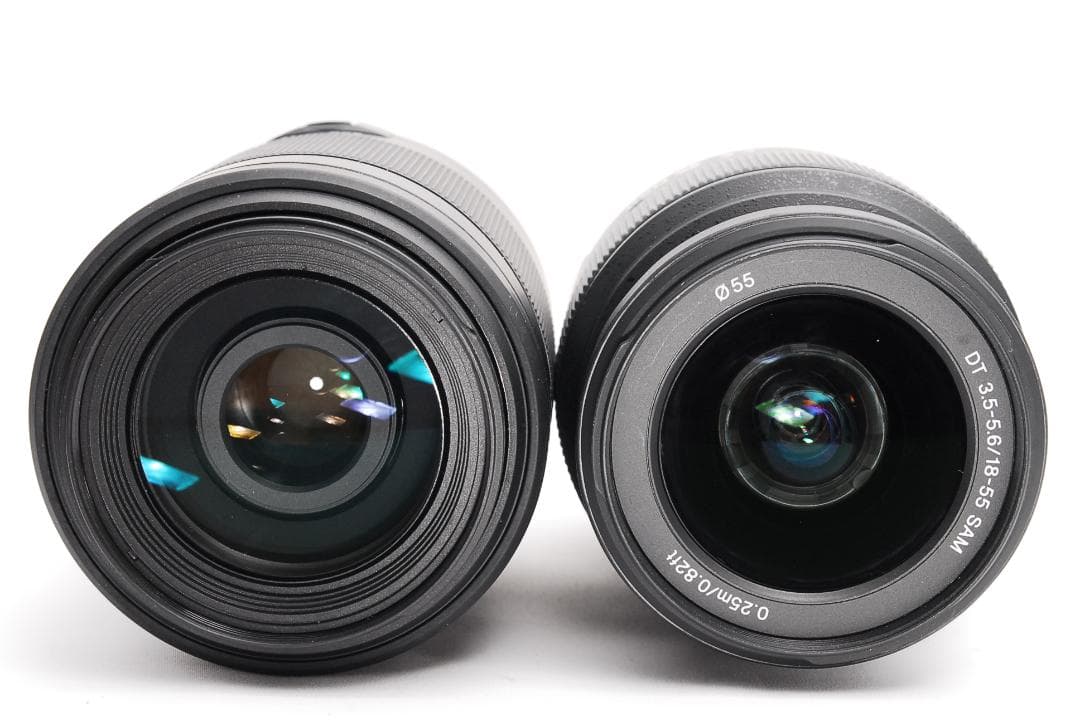 撮影枚数新品級♥ SONY ソニー α65 ♥スマホ転送♥ダブルレンズ