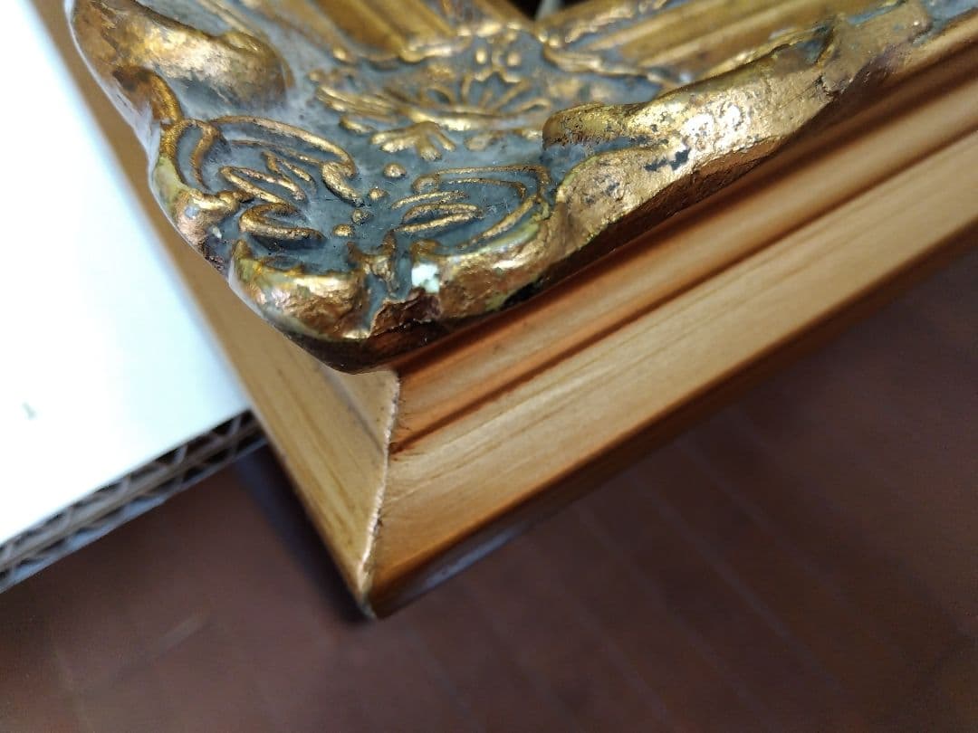 イタリア製 ウォールミラー ／ヴィンテージ インテリア 壁掛け 鏡