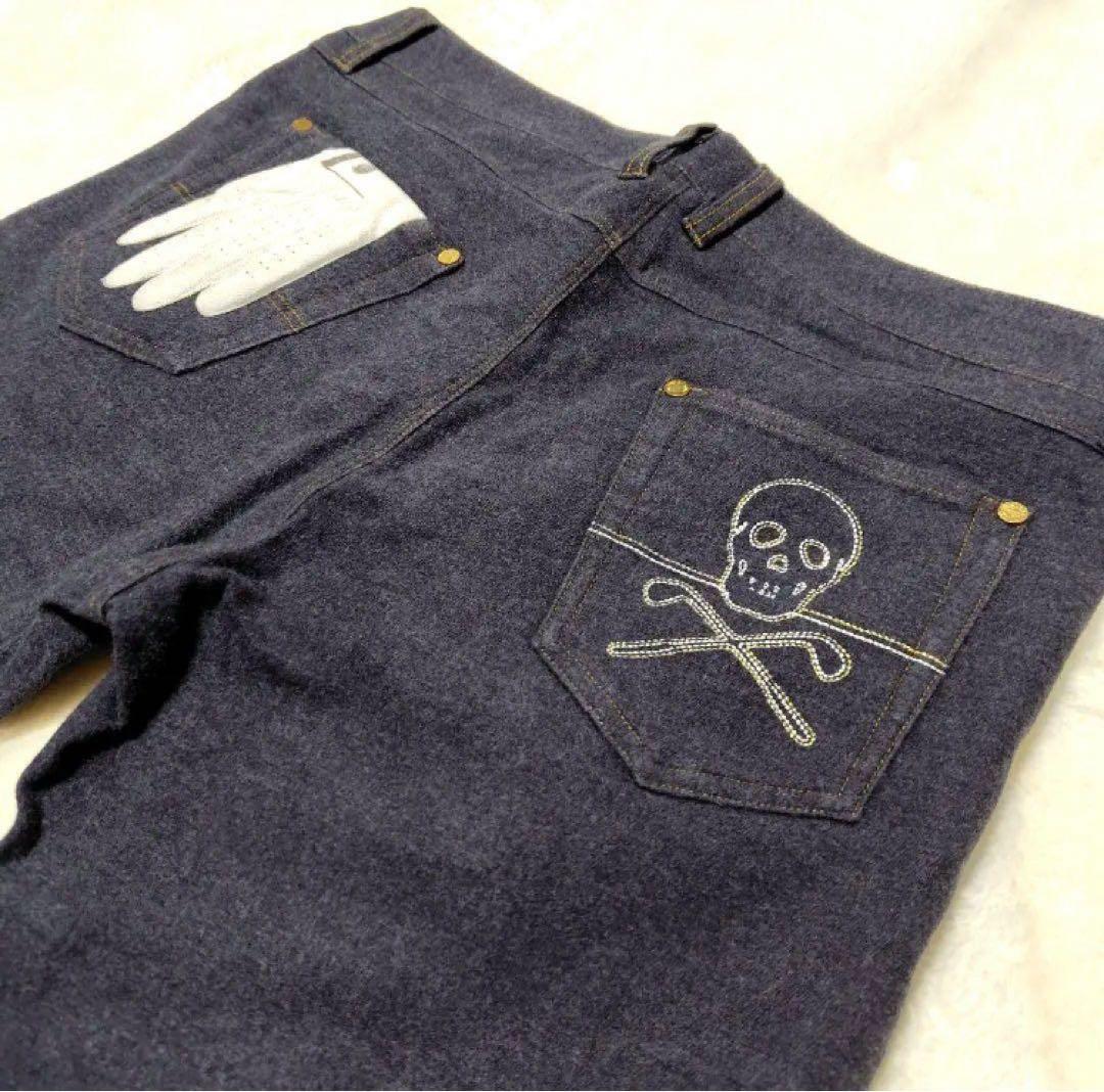 美品　MARK&LONA マークアンドロナ　ストレッチストレートパンツ　XL