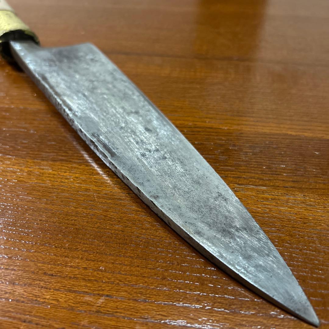 出刃包丁 堺正元作 全長34cm刃20cm重約287g厚約8mm ★送料無料