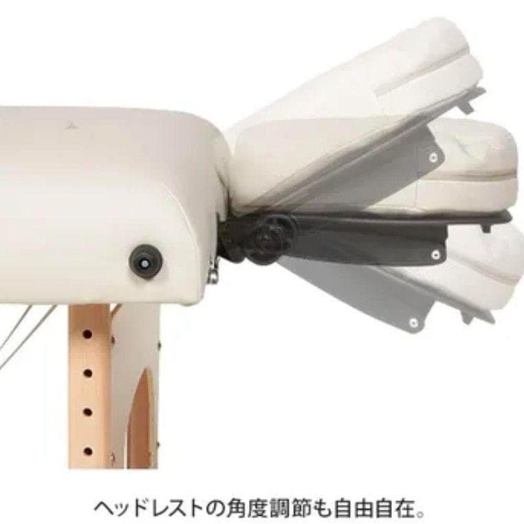 【極美品】マッサージベット 折りたたみベット 低反発 ナチュラル ホワイト 新品