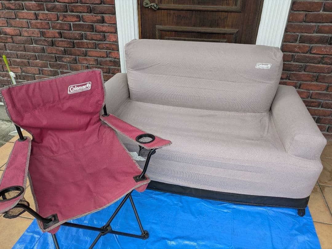 コールマン(Coleman) ソファ エアカウチ(グレージュ) ダブル