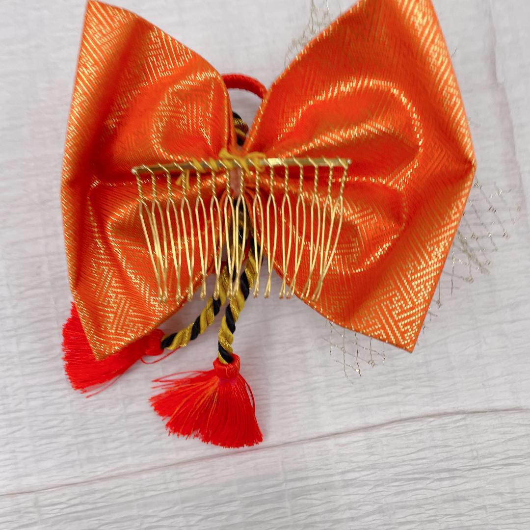 Ｙ★3464★ 女の子 七五三 飾り帯　はこせこセット 草履 女児 帯