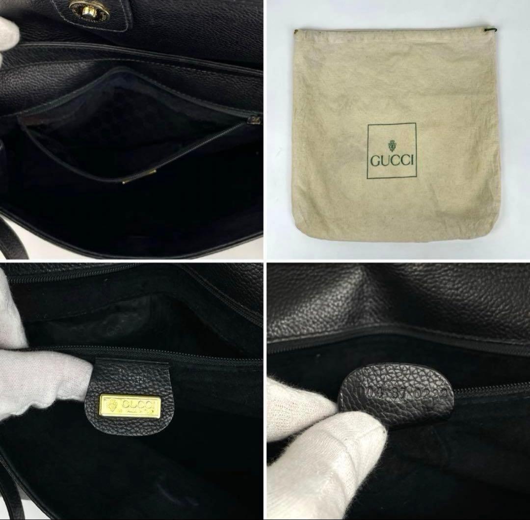 う*し様 グッチ　ショルダーバッグ　2way GG インターロッキング レザー