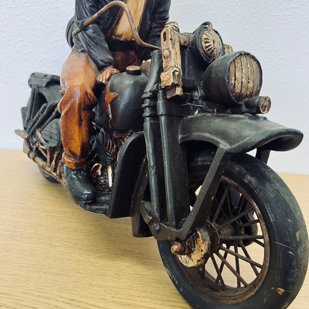 レア★エルビス・プレスリー /Harley/ヴィンテージ/置物/オブジェ/バイク