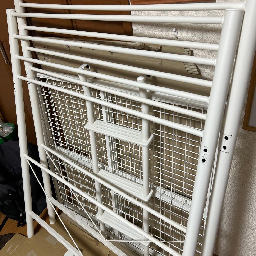 引き取り限定　ニトリ　ホワイト ロフトベッド