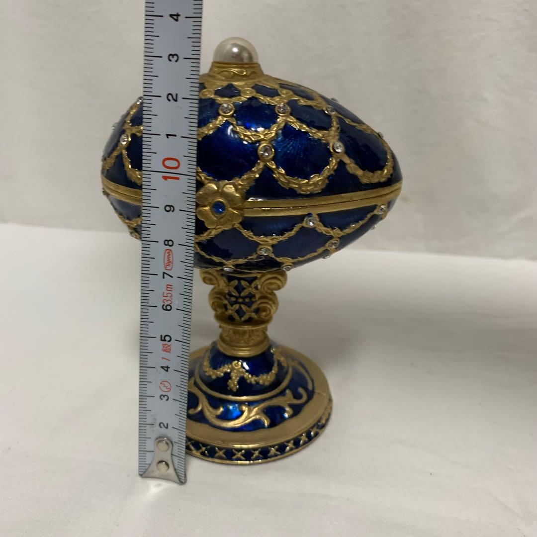 KRISCHERCO ジュエリーケース オルゴール付き ヴィンテージ品　ブルー