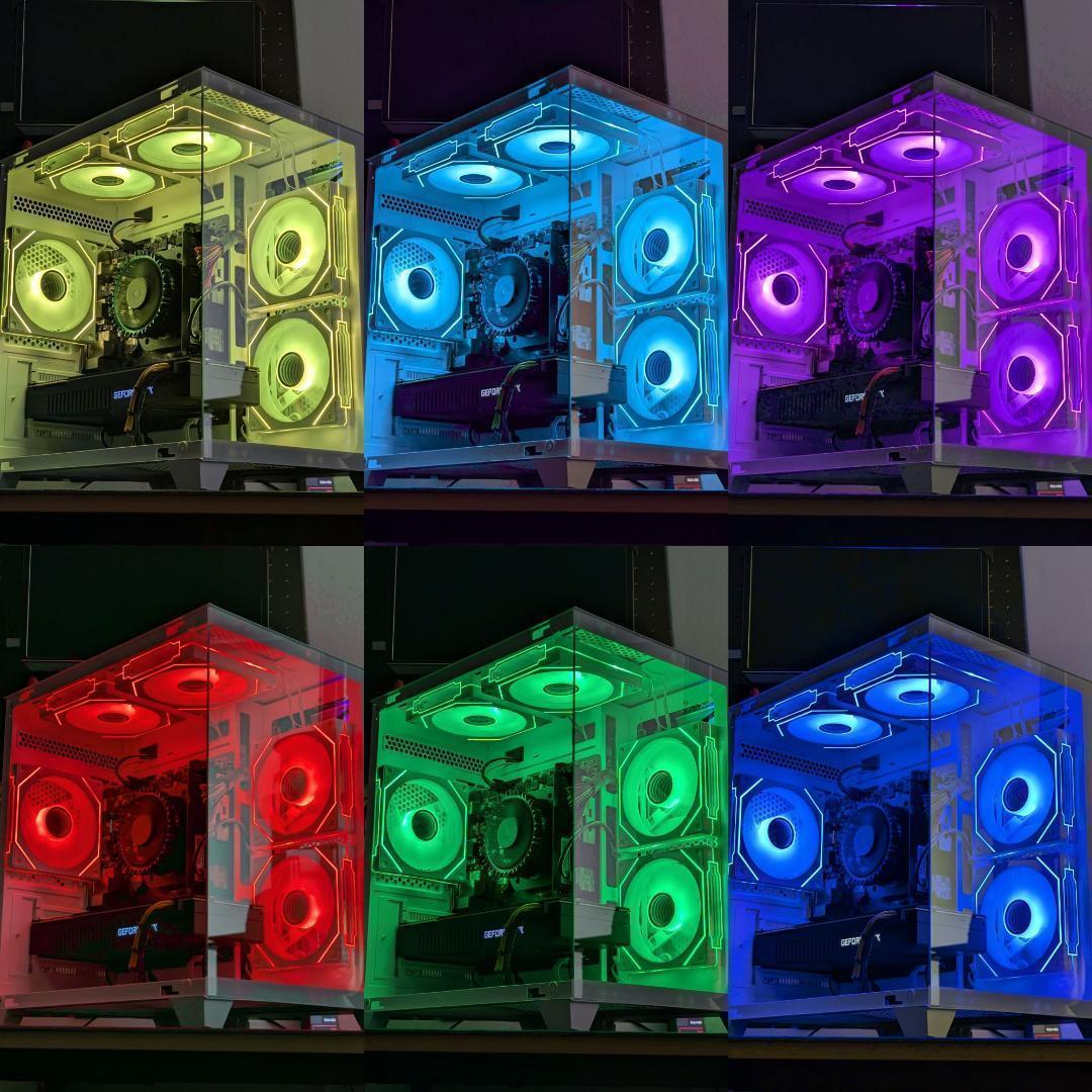 【新品パーツ】RTX4070Ti Ryzen7 5700x ゲーミングPC白②