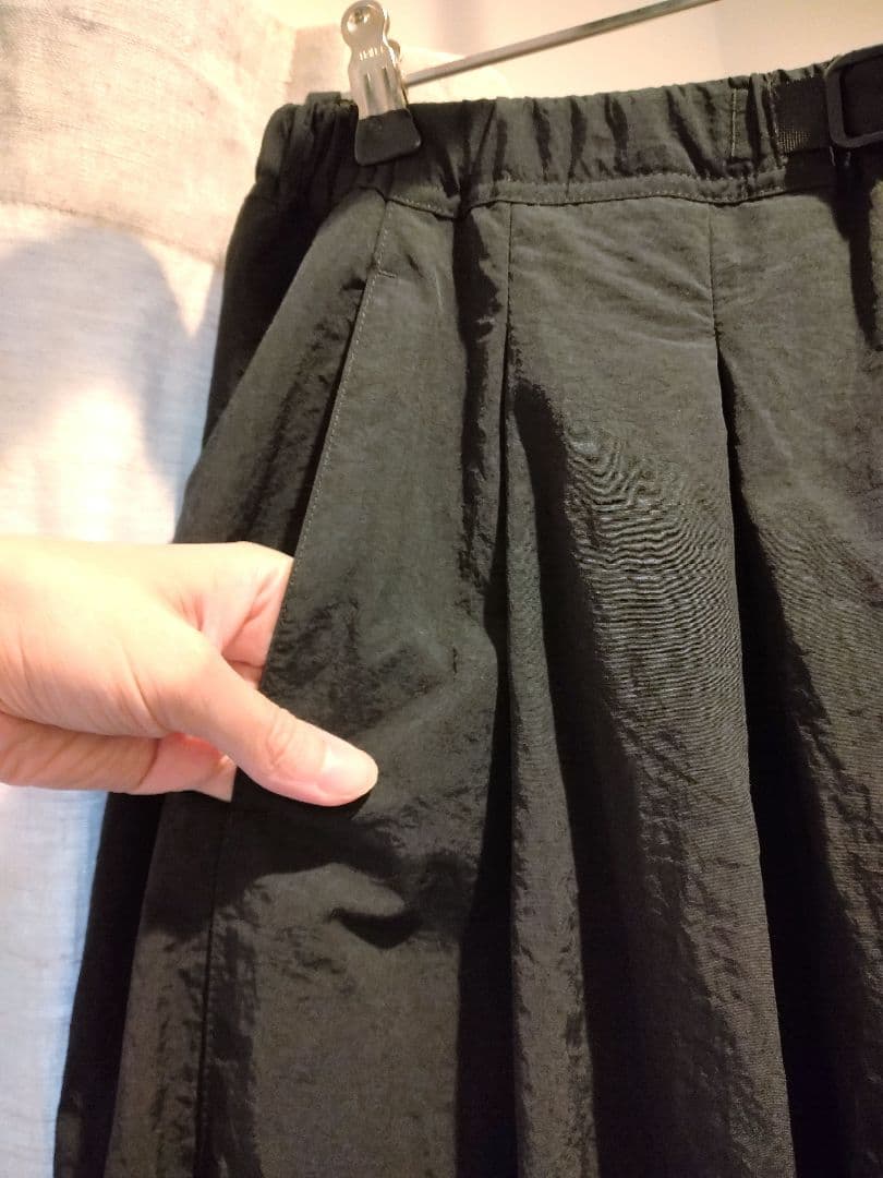 【美品】GRAMICCI NYLON FLARE PANTS ブラック M