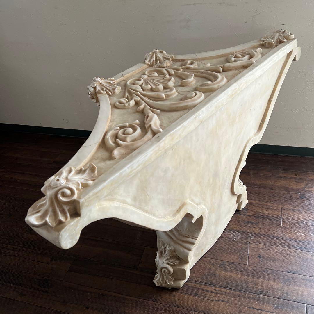 k512r122 まるで宮殿のようなコンソールテーブル ガーデンコラム風 ガラス