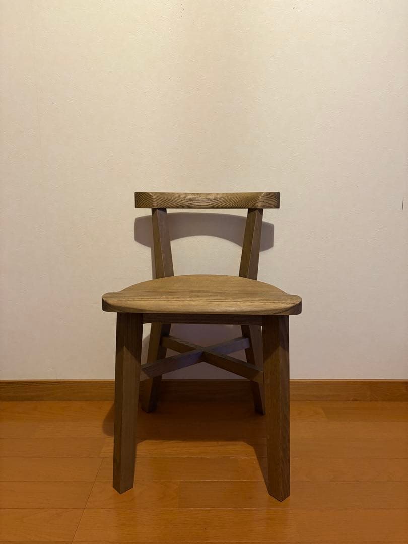 ナチュラルウッド スツール 木製 ハンドメイド チェア 子供
