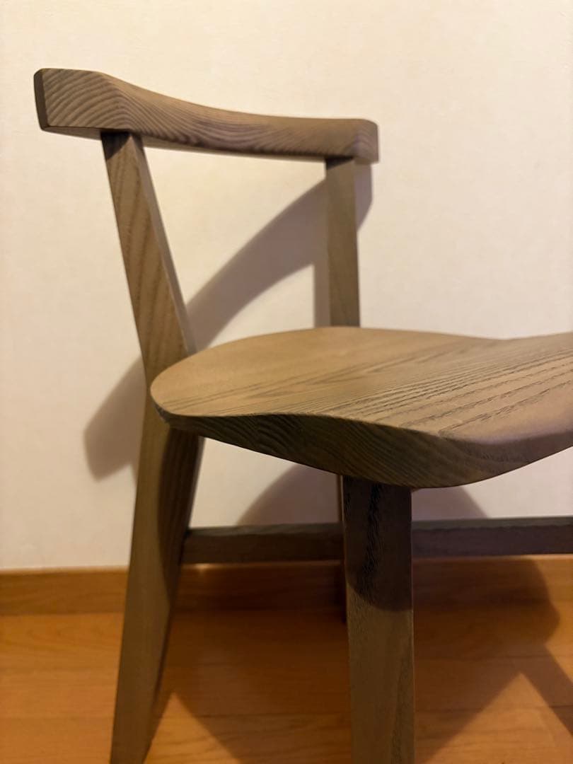 ナチュラルウッド スツール 木製 ハンドメイド チェア 子供