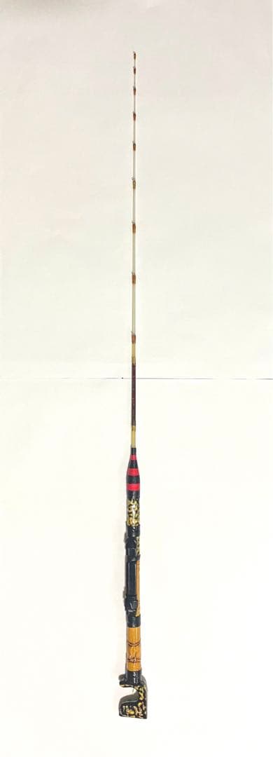 穴釣り竿 伊勢海老竿 ハンドメイド ロッド 竹 テトラ 和竿 漆塗り 研ぎ出し