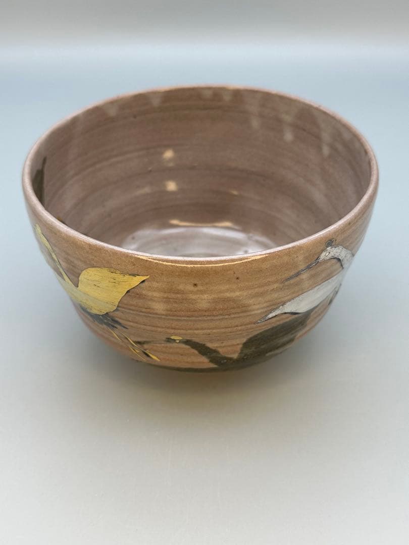 茶道具　茶碗　田中寿宝　乾山写鶴