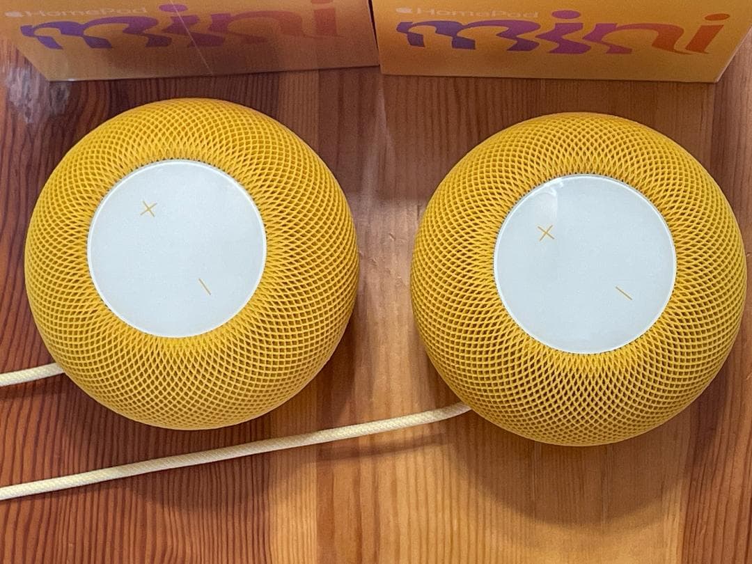 お値下げしました【美品】Apple Pod miniイエロー 2個セット