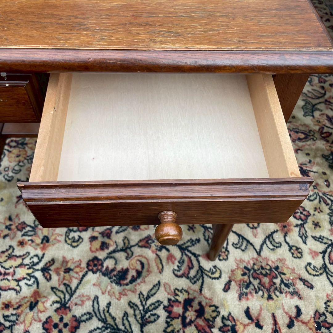 木製パーソナルデスク　アンティーク調