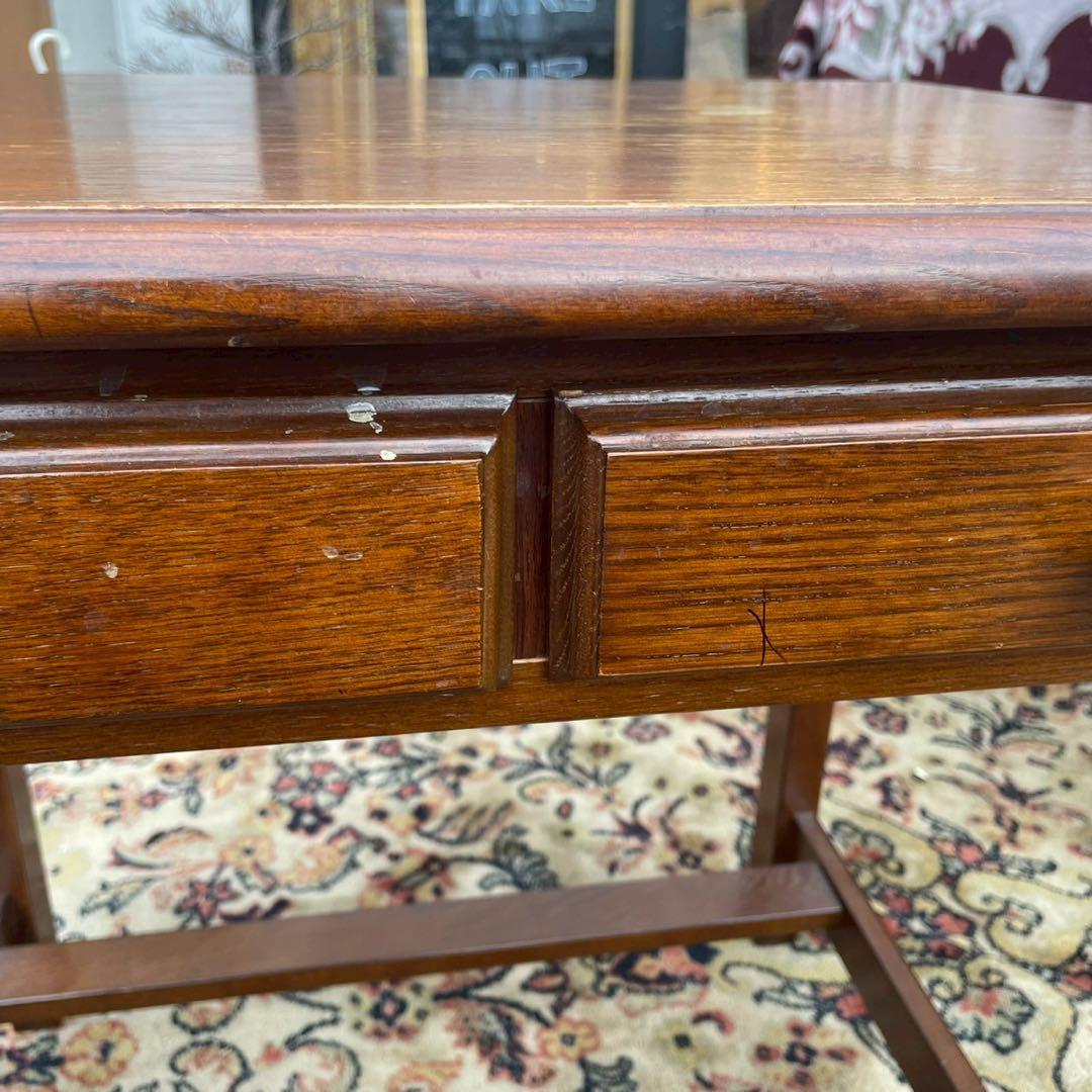 木製パーソナルデスク　アンティーク調