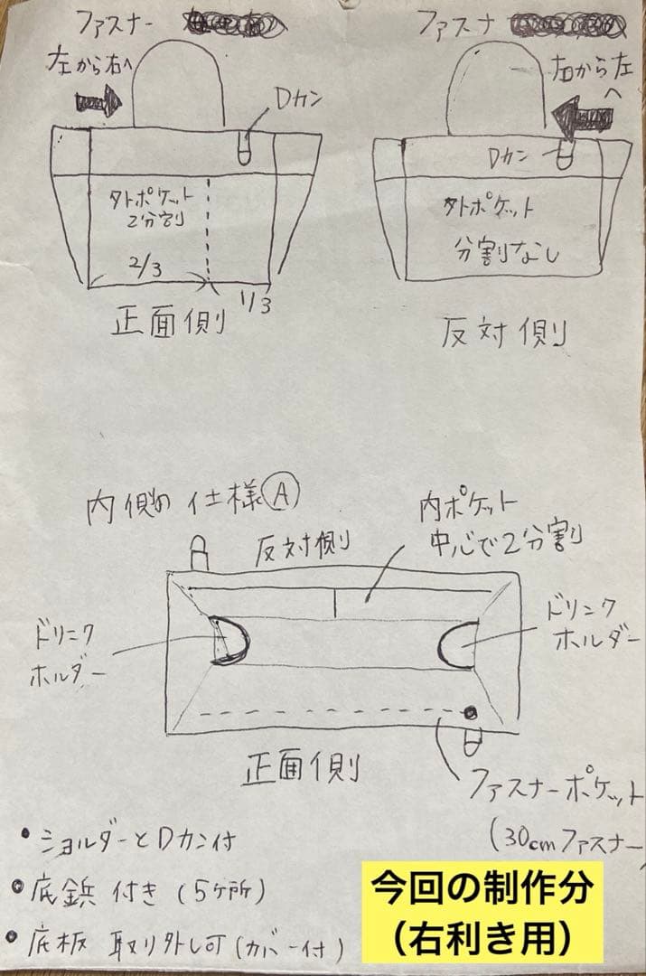 さらり様　トートバッグ　ハンドメイド