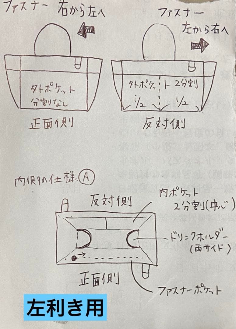 さらり様　トートバッグ　ハンドメイド