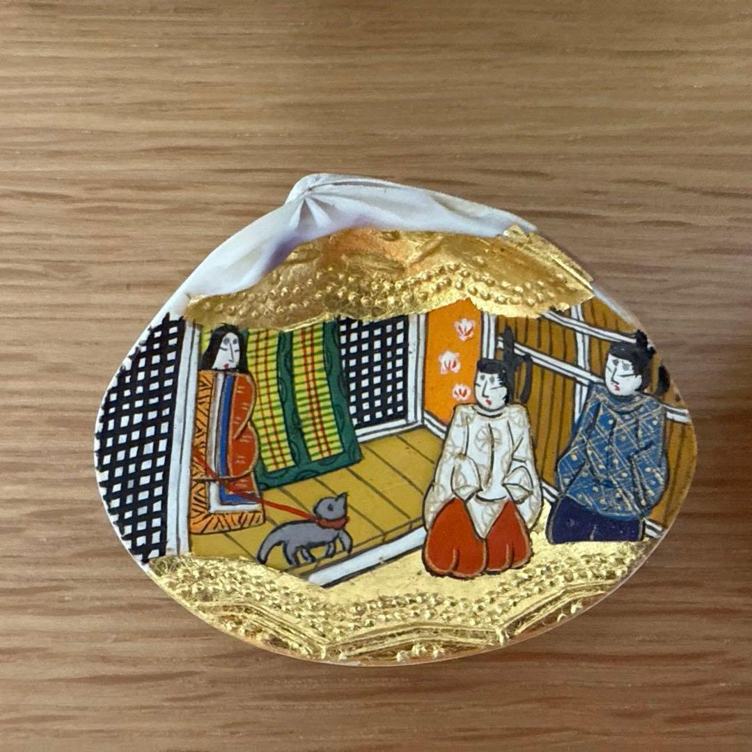 昭和レトロ　京都みやげ　貝合わせ（合貝） 若菜　上　源氏物語