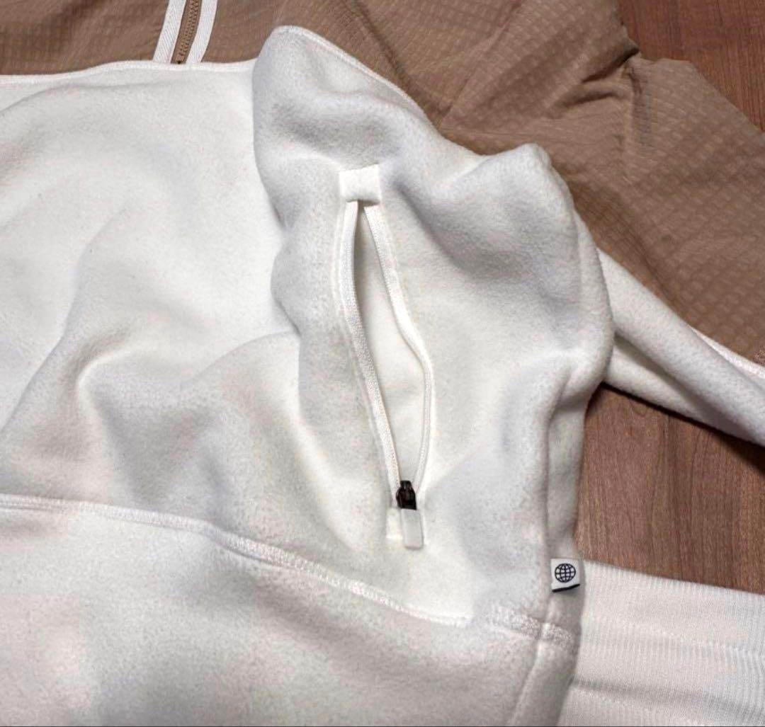 長袖　フリース　裏地付き　もこもこ　ハイウエストスカート　秋冬　セットアップ