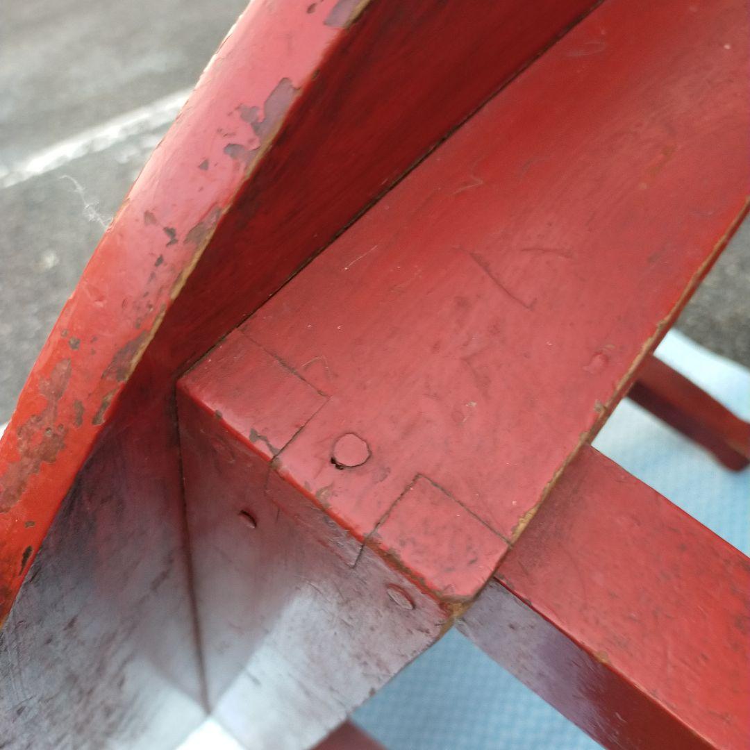 昭和レトロ　ちゃぶ台　アンティーク家具　折りたたみ丸テーブル