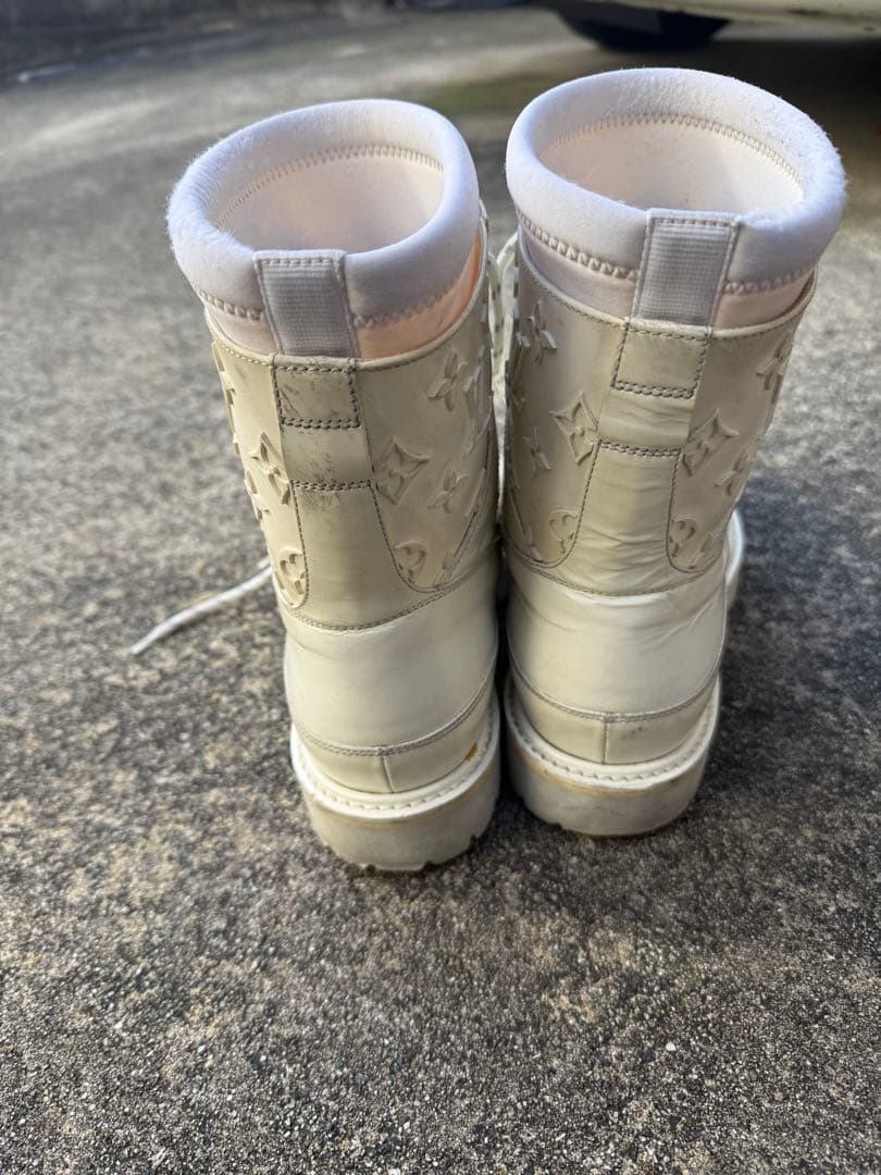 LOUIS VUITTONモノグラムワークブーツ ランドスケープ 20SS 白