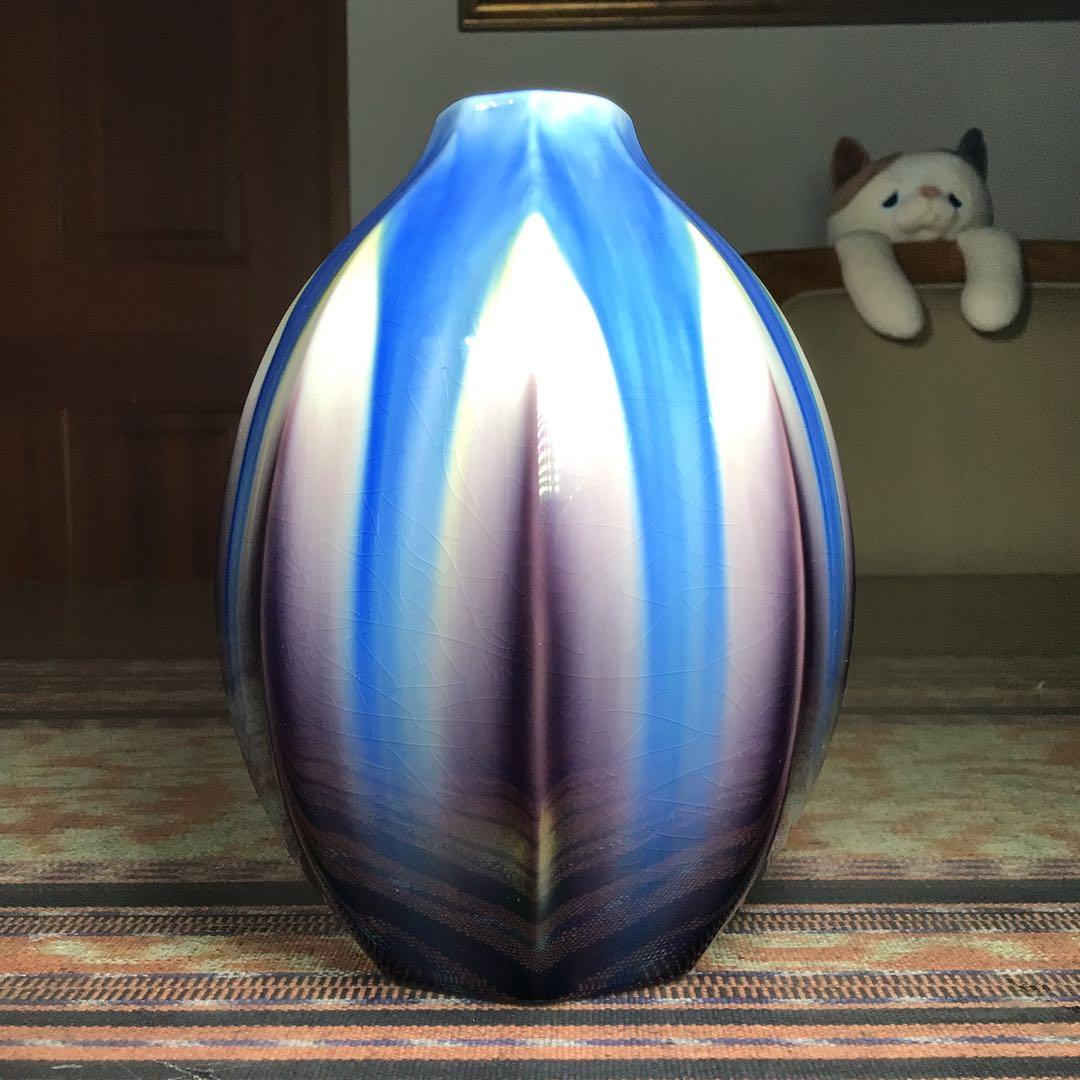 『メルうー特価』　九谷焼　柴田博　花瓶